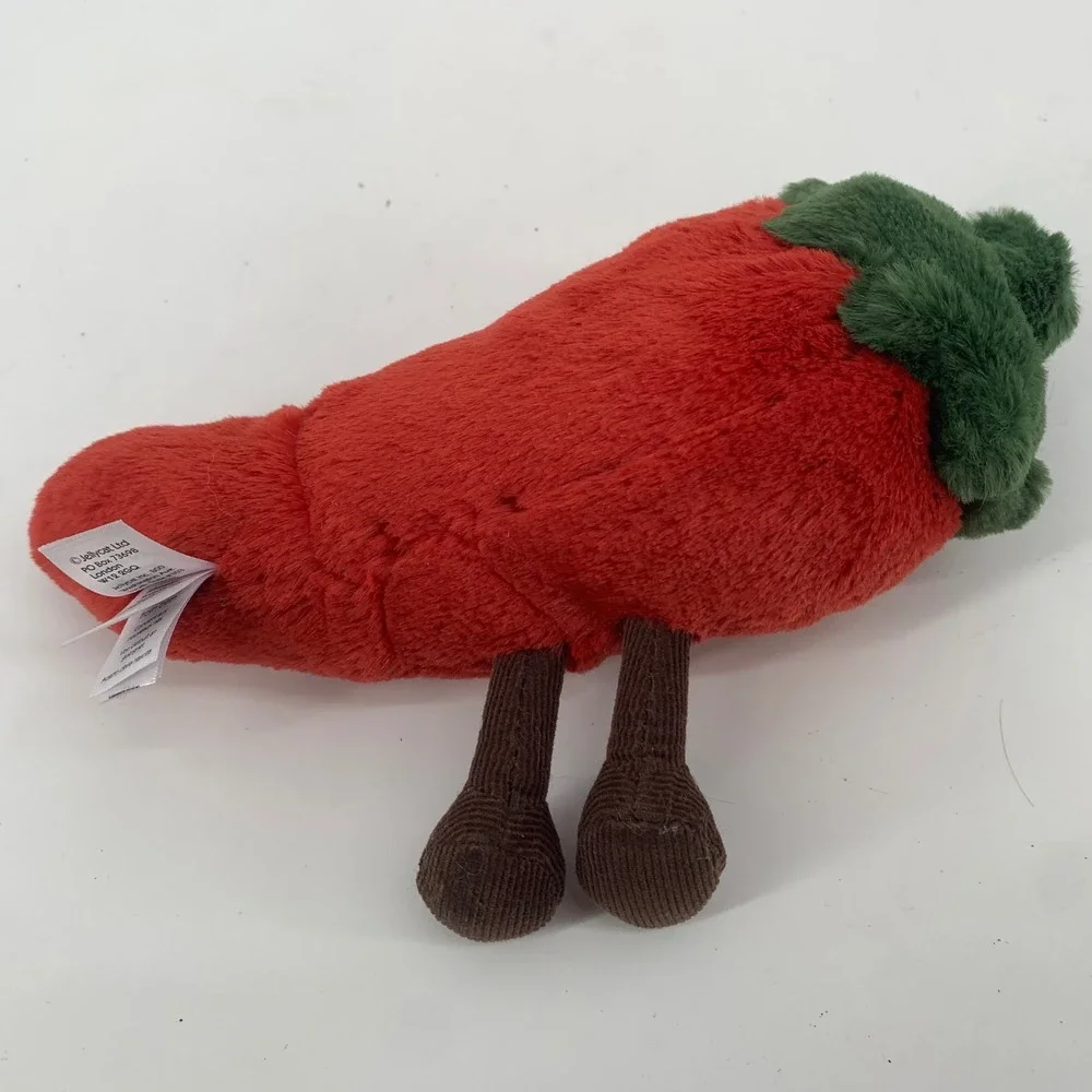 Jellycat Vivacious Vegetable Chili Pepper Red Plush Stuffed Animal 8 Inch